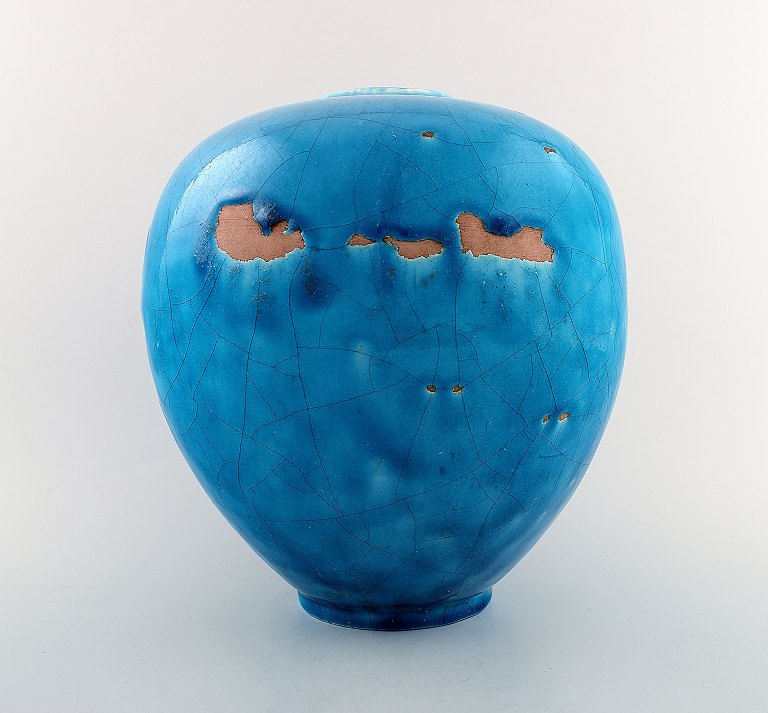 Edmond LACHENAL (1855-1930) - France.Large art pottery vase.