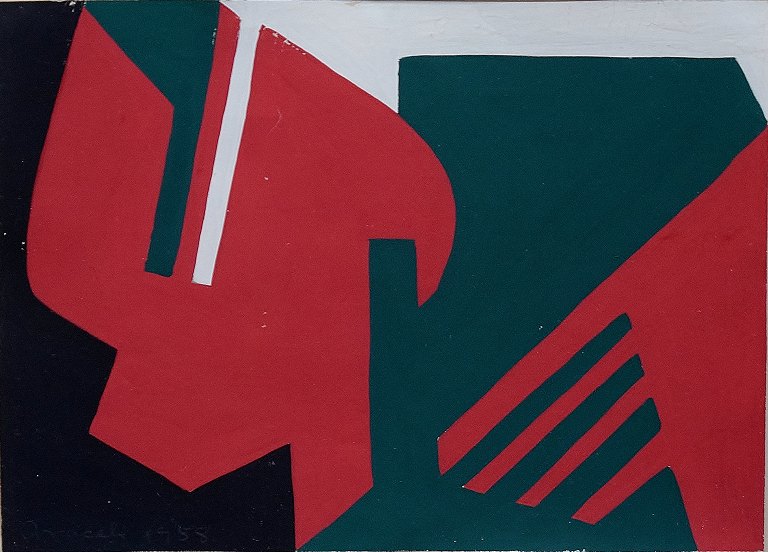 ARACELI GILBERT (f. 1913, d. 1993) Ecuador.Konkret komposition, 1958.