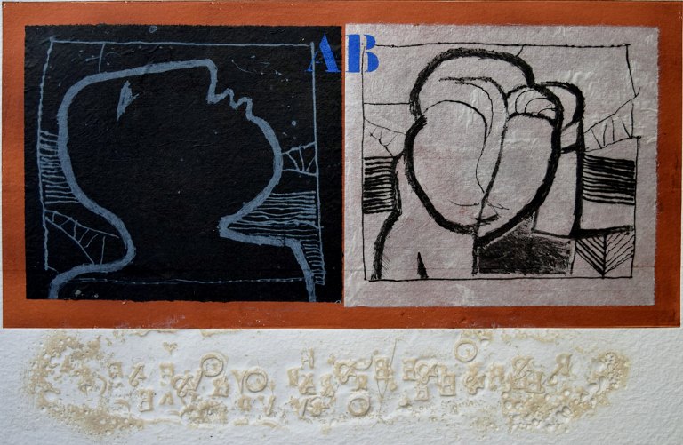 James Coignard f. Tours 1925, d. Cannes 2008 Litografi i farver.  Komposition.