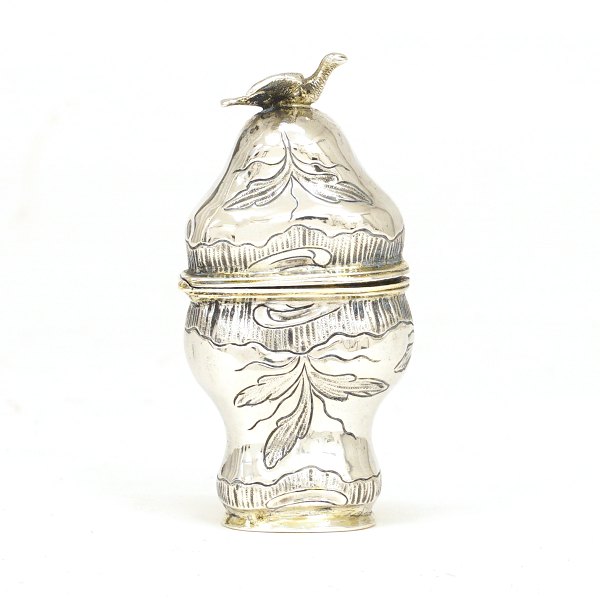 Vinaigrette, Silver. Copenhagen circa 1775. H: 7,2gr. W: 28gr