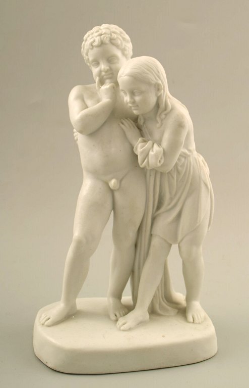 Antik B&G (Bing & Grøndahl) Sjælden biscuit figur. 