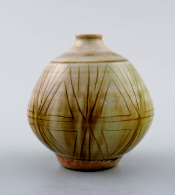 Keramikvase Höganäs, Signeret, John Andersson.