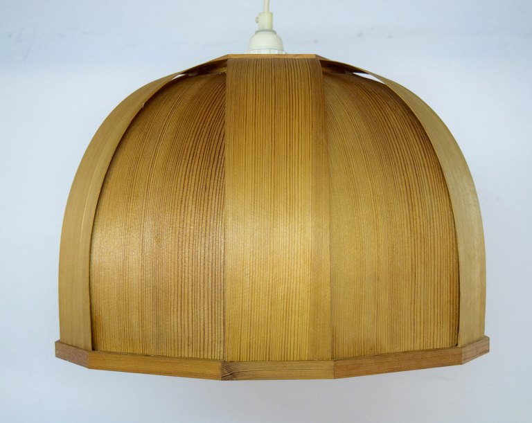 Hans Agne Jakobsson, "ellysett" ceiling lamp of wood.1960 / 70s.