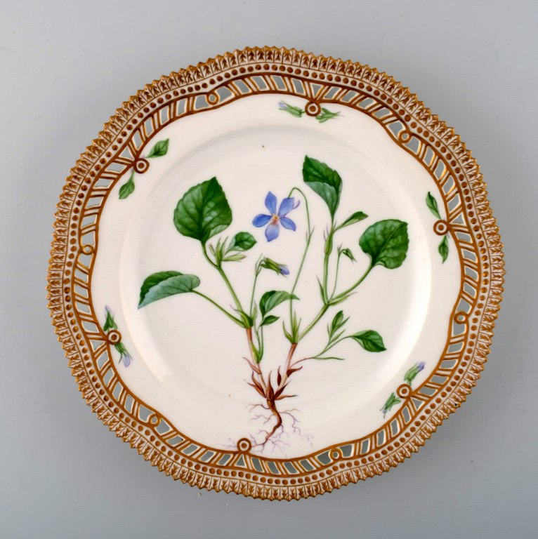 Royal Copenhagen flora danica gennembrudt tallerken #20/3554.