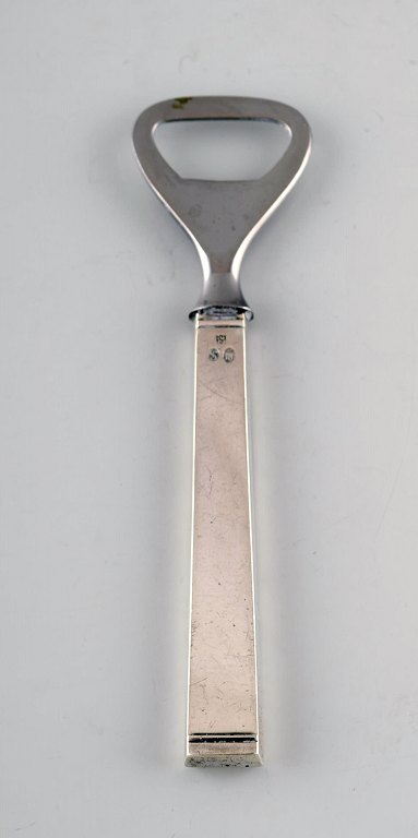 Horsens Denmark: "Funkis III". Bottle opener.Art deco silver cutlery 1930/40 s.