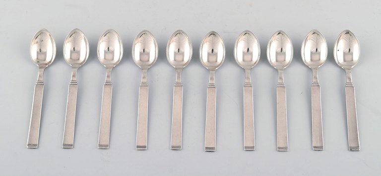 Horsens Denmark: "Funkis III". 10 pcs. coffee spoon.
