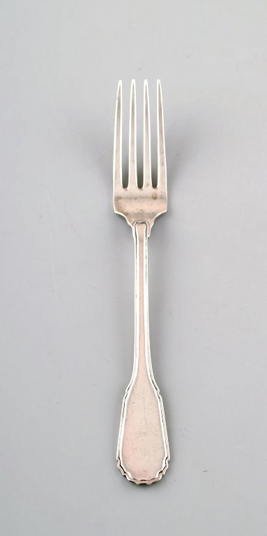 Heimbürger, Dansk sølvsmed. Frokostgaffel i tretårnet sølv. 1960