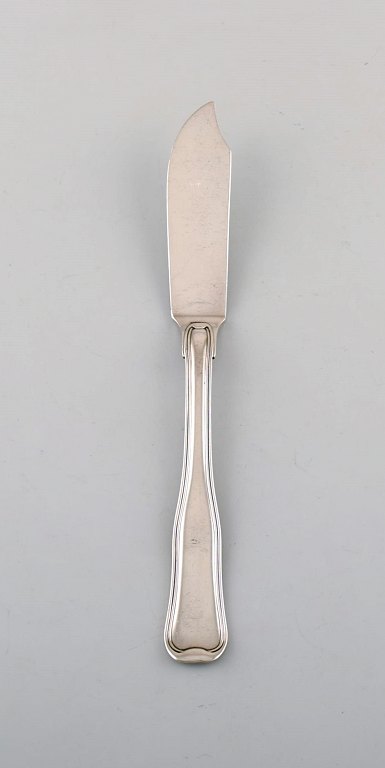 Rare Georg Jensen Old Danish fish knife in sterling silver. Ten pieces in stock.
