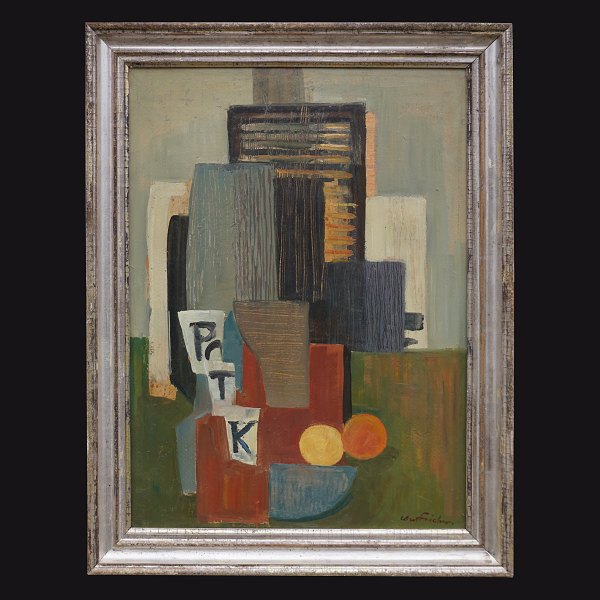 Carl Fischer, 1887-1962, oil on plate. Signed. Visible size: 57x42cm. With frame: 68x53cm