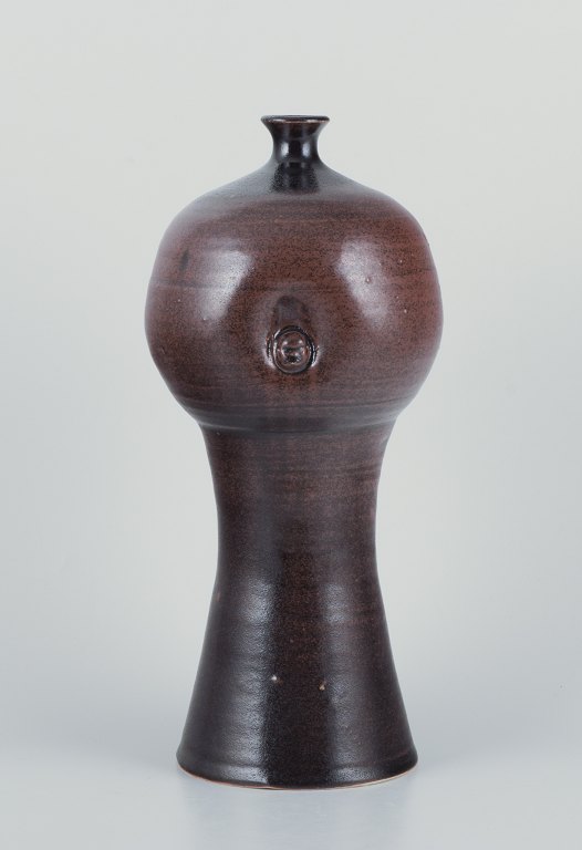 Rolf Fagerberg.Swedish ceramicist. Large unique ceramic vase.