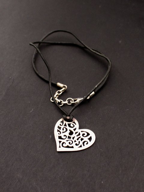 Sterling silver filigree Christmas heart