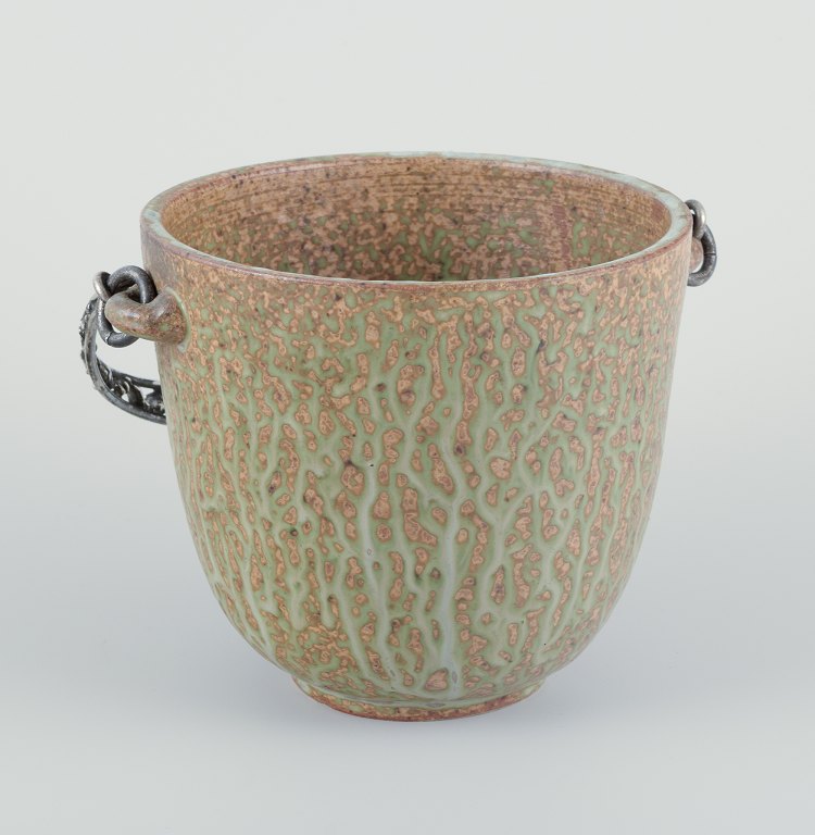 Arne Bang and Aage Weimar. Large ceramic ice cooler.