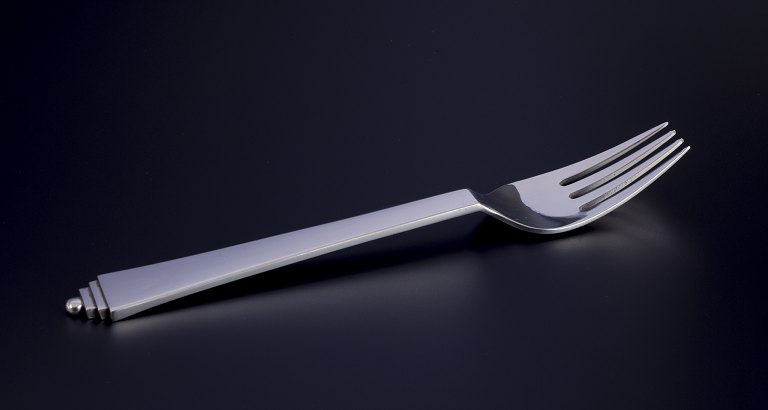 Georg Jensen Pyramide middagsgaffel i tretårnet sølv (830).