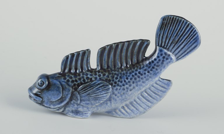 Sven Wejsfelt for Gustavsberg.
Unique "Stim" fish in glazed ceramic.