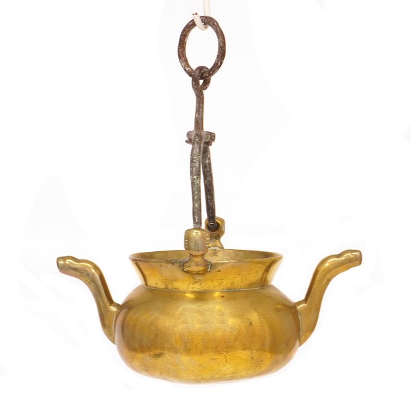 Early 17th century Baroque Bronze holy water pot. H: 37cm. L: 32cm