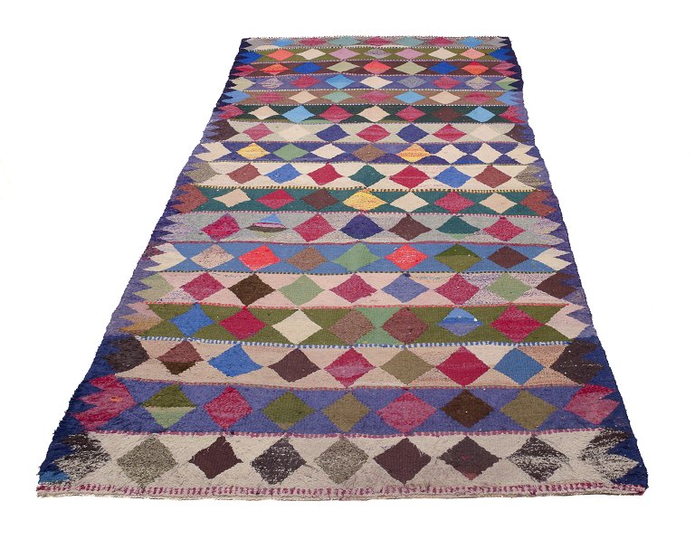 Persisk Nomade Harsin-Kelim.
Stort håndknyttet tæppe af uld.