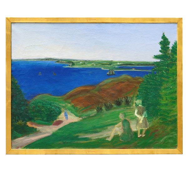 Jens Søndergaard, 1895-1957, oil on canvas. Signed and dated 1935. Visible size: 
93x123cm. With frame: 102x132cm