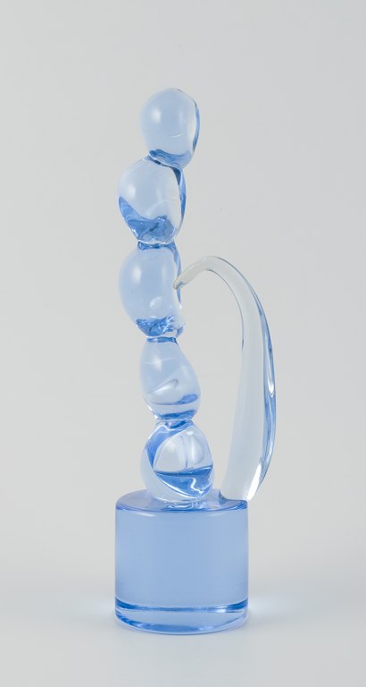 Ermanno Nason for Cenedese, Murano.
Stor skulptur af lyseblåt kunstglas.