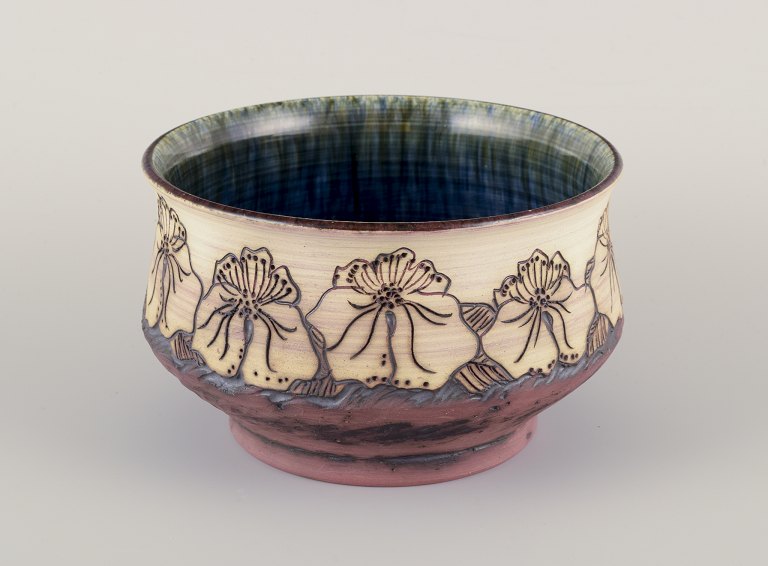 Ubekendt skandinavisk keramiker.Skål af lertøj.