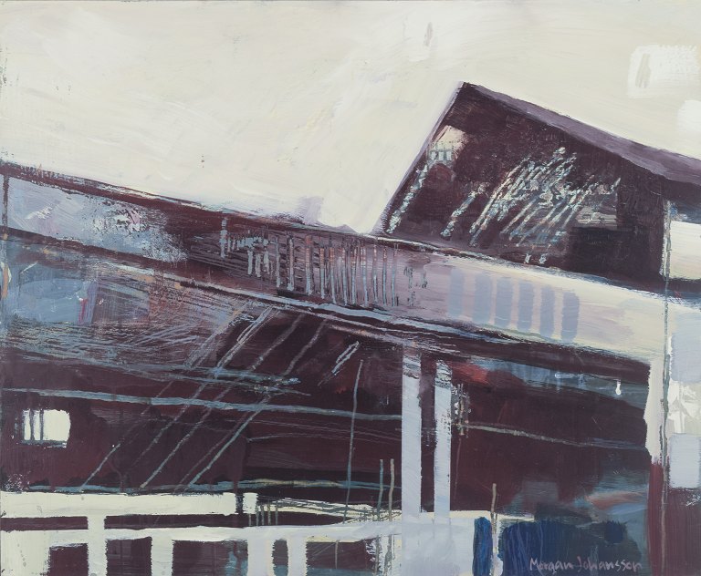 Morgan Johansson (b. 1966), listed Swedish artist, oil on board.
Exterior.