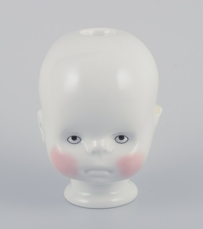 Maxim Vel&#269;ovský (b. 1976) for Qubus Studio, Czech Republic.
‘Little Josef’ candlestick in white porcelain.