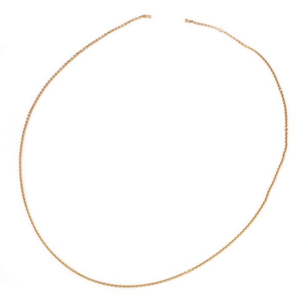Ole Lynggaard Copenhagen 14kt gold necklace. L: 71cm