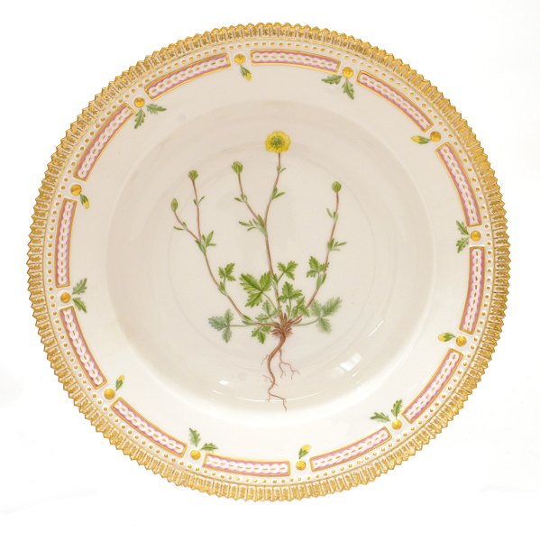 Flora Danica deep plate 3545. Potentilla niveau L.". H: 5cm. D: 24,5cm