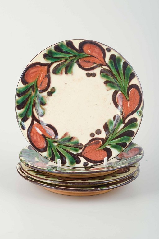 Kähler, Denmark
Set of four small plates from the Marguerite service.