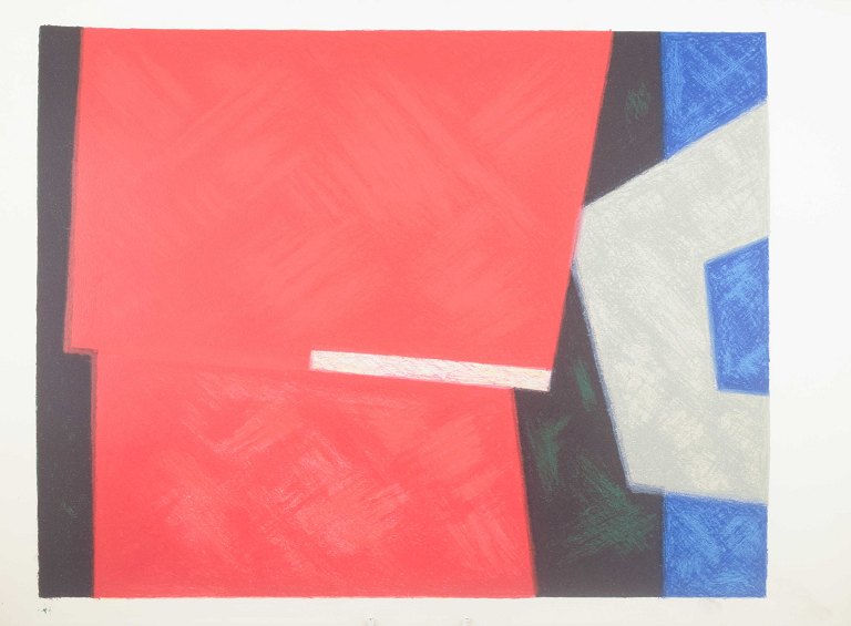 Osmund Hansen
Abstrakt litografi på Archer-papir.
Usigneret.