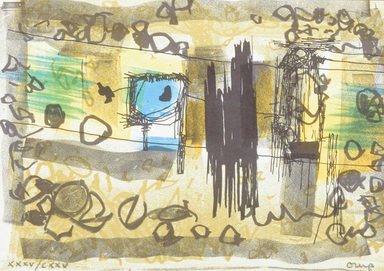 Bengt Orup
Farvelitografi. Signeret med blyant samt nummereret.