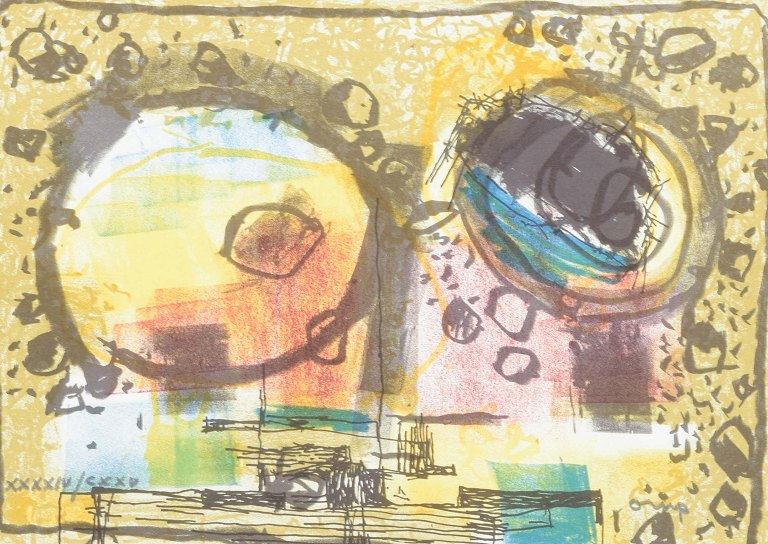 Bengt Orup
Farvelitografi. Signeret med blyant samt nummereret.