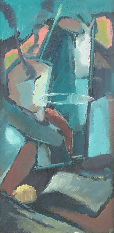 Skandinavisk kunstner
Abstrakt komposition.
Olie på plade.