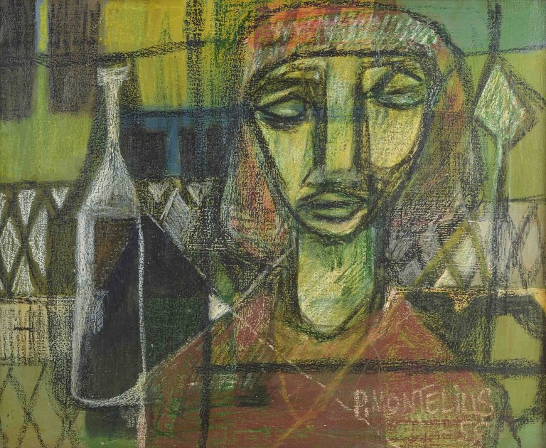 Pelle Montelius, svensk kunstner.
Olie på lærred.