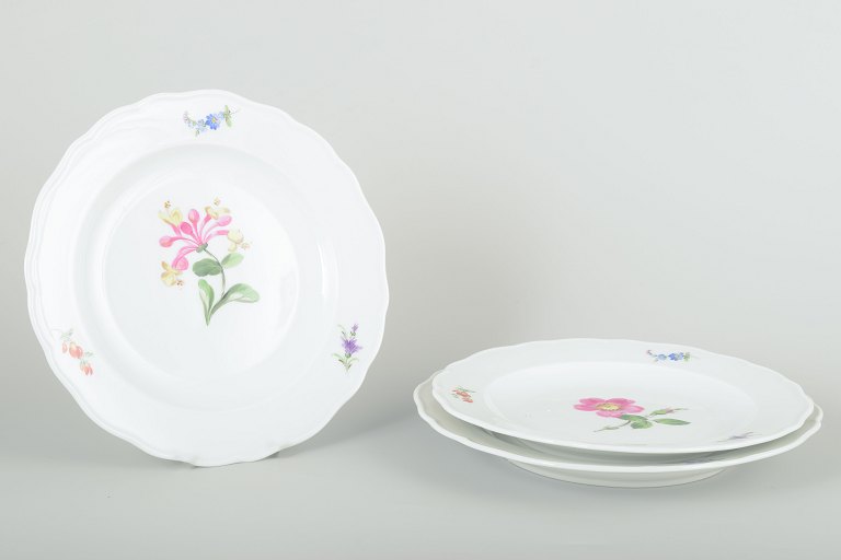 Meissen
Tre frokosttallerkener, ca. 1930’erne.