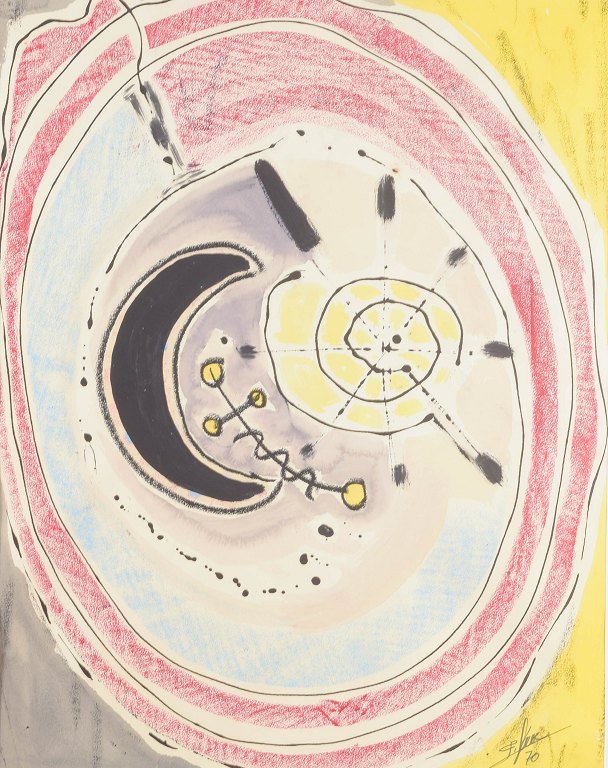 Ubekendt kunstner 
Akvarel, 1970.