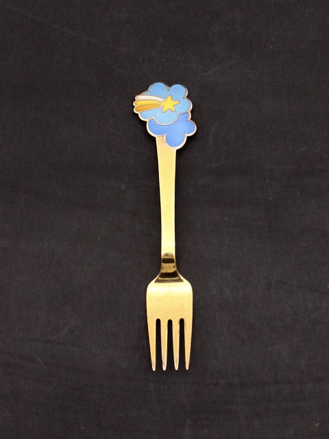 A Michelsen sterling silver Christmas fork 1975