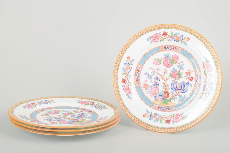 Cauldon China, EnglandFour plates, mid-20th century.