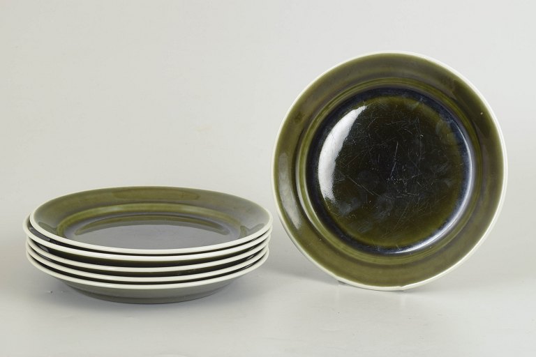 Stig Lindberg for Gustavsberg, Vardag series, set of six plates.
