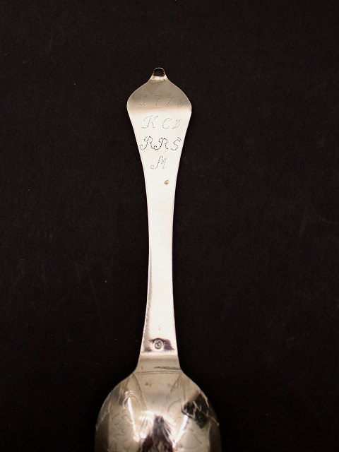 Baroque Danish silver spoon
