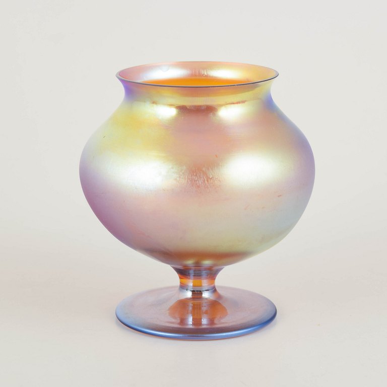 Loetz iridescent glass vase.