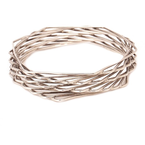 Bent Knudsen Sterlingsilver bangle. D inside: 6,4cm