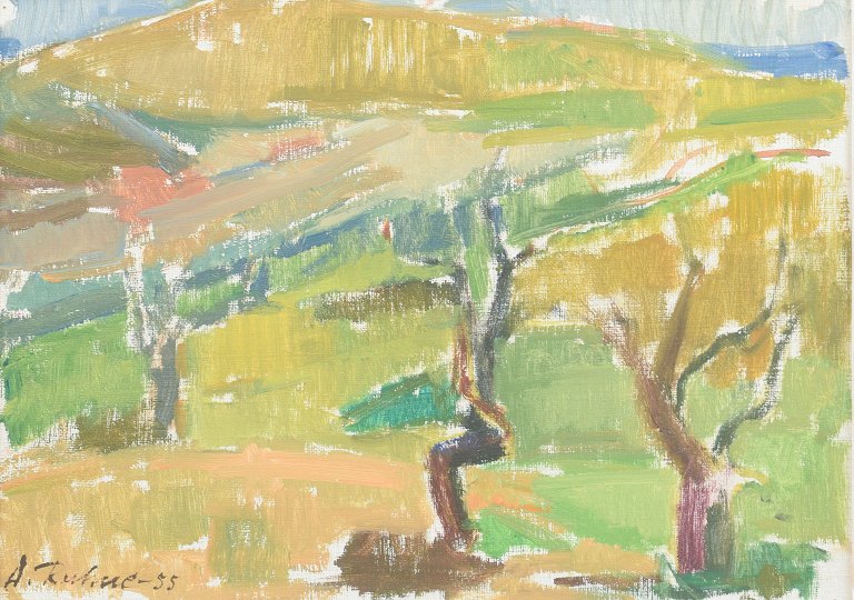 Dorothy Ruhne-Sempinski, oil on canvas, listed Swedish artist.