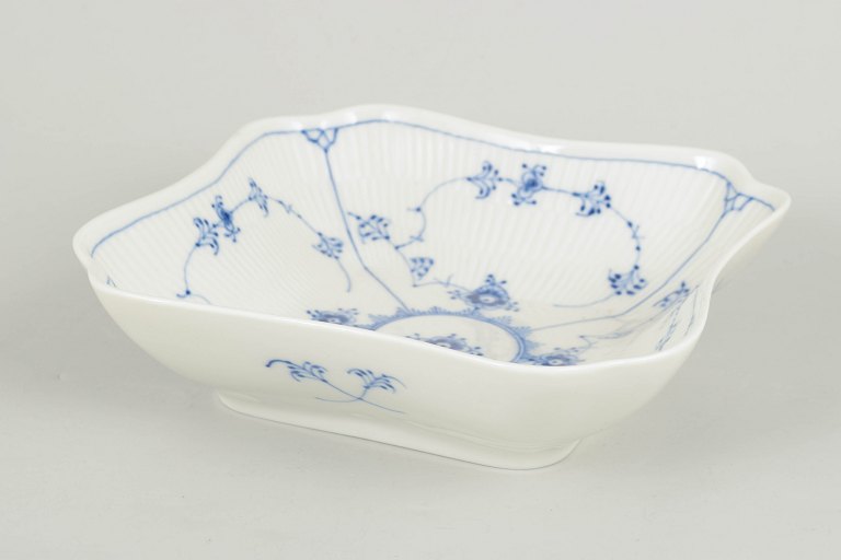 Royal Copenhagen, Blue Fluted Plain square dish.
