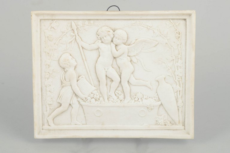 Bing & Grøndahl biscuit relief after Thorvaldsen, wall relief.