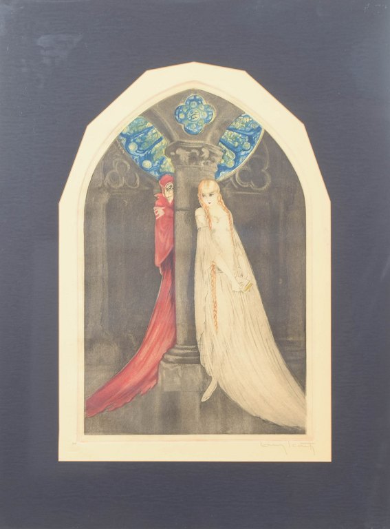 Louis Icart, radering, listet fransk billedkunstner.