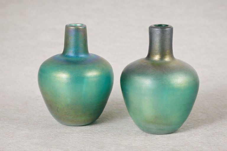 Bertil Vallien for Kosta Boda, pair of vases.