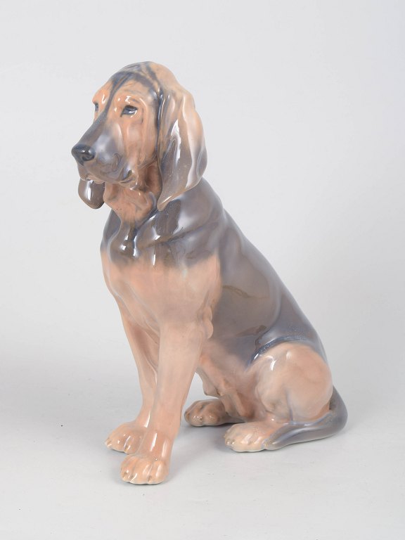 Royal Copenhagen blodhund figur.