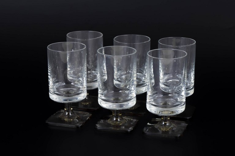 George Butler Jensen for Rosenthal, sæt af seks likørglas.