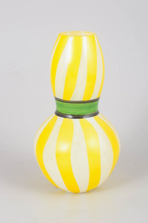 Ulrica Hydman-Vallien for Kosta Boda, hand-painted vase.