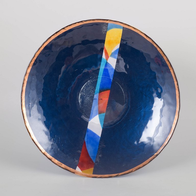 Ulla Ohlson for Lindshammar, kunstglasfad.
